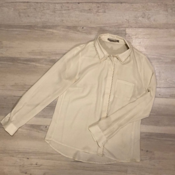 Cream Darling Pearl button down - Picture 1 of 4